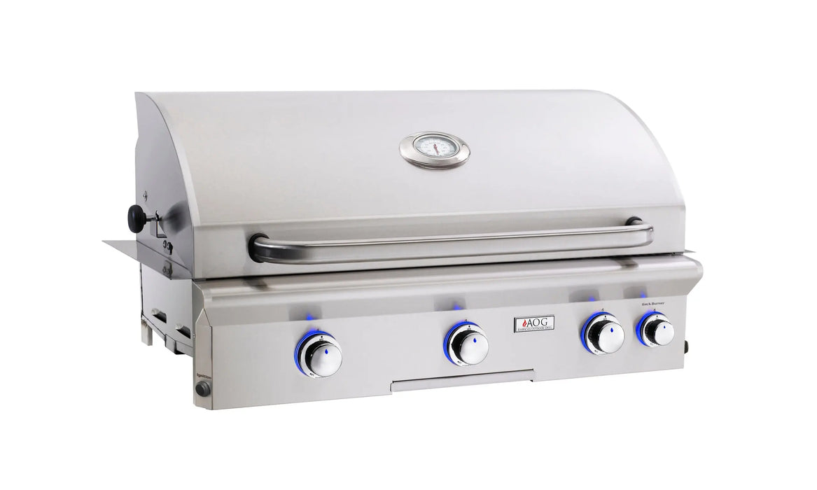 AOG 36" Built In L Series Grill with w/Backburner & Rotisserie Kit American Outdoor Grill