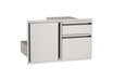 AOG AOG30ADD stainless door with double drawer