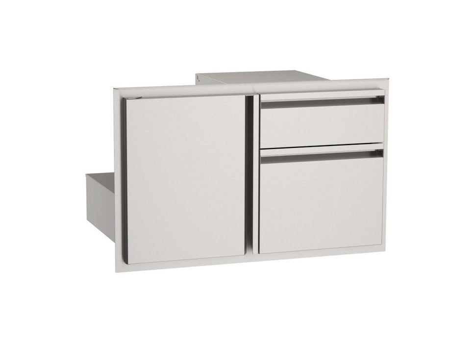 AOG AOG30ADD stainless door with double drawer