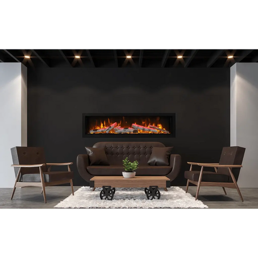 Amantii 100" Symmetry Built-in Smart WiFi Electric Fireplace Amantii