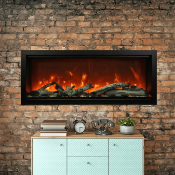 Amantii 100" Symmetry Extra Tall Built-in Smart WiFi Electric Fireplace Amantii