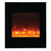 Amantii 24" Zero Clearance Electric Fireplace with Black Glass Surround and Log Set Amantii
