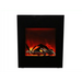 Amantii 24" Zero Clearance Electric Fireplace with Black Glass Surround and Log Set Amantii
