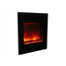 Amantii 24" Zero Clearance Electric Fireplace with Black Glass Surround and Log Set Amantii