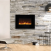 Amantii 26" Wall Mount/Flush Mount Electric Fireplace with Glass Surround Amantii