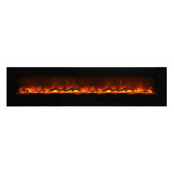 Amantii 26" Wall Mount/Flush Mount Electric Fireplace with Glass Surround Amantii