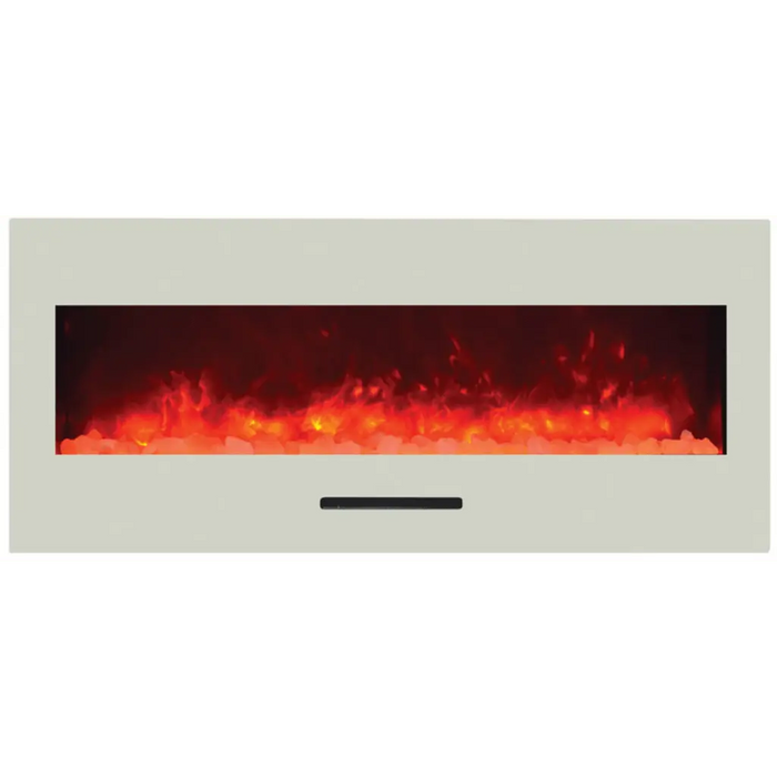 Amantii 26" Wall Mount/Flush Mount Electric Fireplace with Glass Surround Amantii
