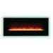 Amantii 26" Wall Mount/Flush Mount Electric Fireplace with Glass Surround Amantii