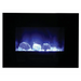 Amantii 34" Wall Mount/Flush Mount Electric Fireplace with Glass Surround Amantii