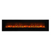 Amantii 34" Wall Mount/Flush Mount Electric Fireplace with Glass Surround Amantii