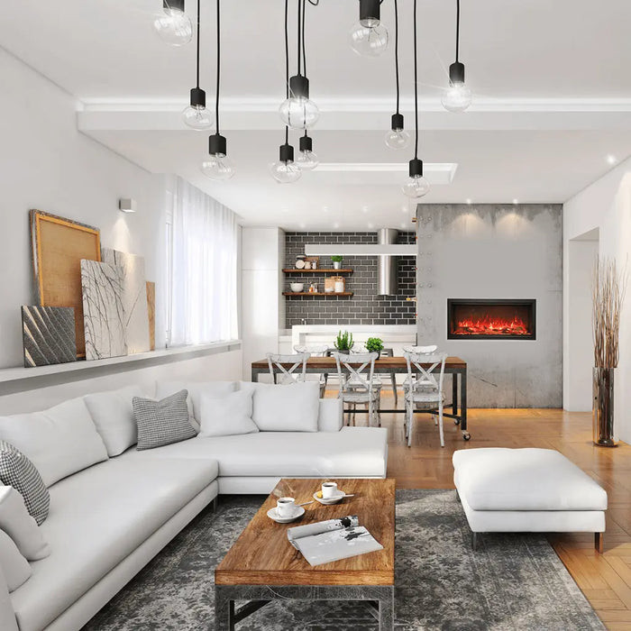 Amantii 42" Symmetry Extra Tall Built-in Smart WiFi Electric Fireplace Amantii