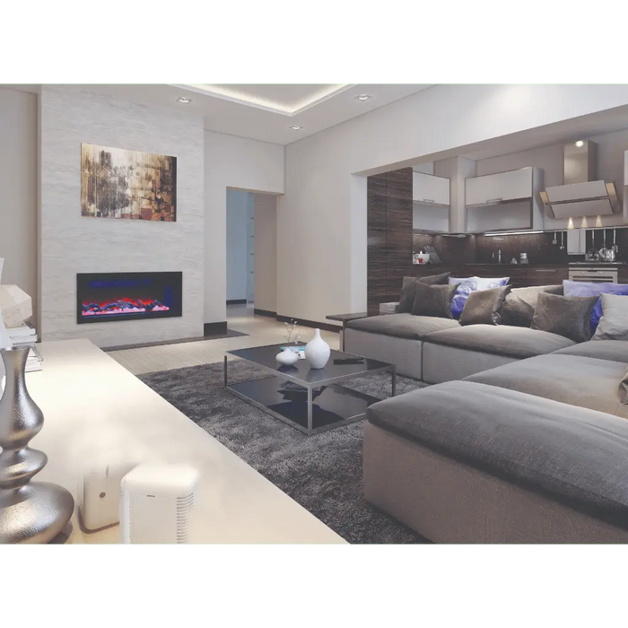 Amantii 50" Panorama Deep Indoor or Outdoor Electric Fireplace Amantii