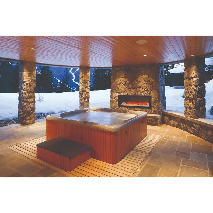 Amantii 50" Panorama Slim Indoor or Outdoor Electric Fireplace Amantii