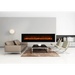 Amantii 50" Wall Mount/Flush Mount Electric Fireplace with Glass Surround Amantii