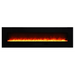 Amantii 50" Wall Mount/Flush Mount Electric Fireplace with Glass Surround Amantii