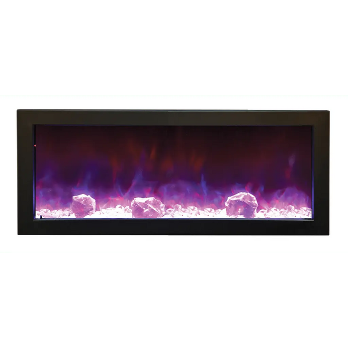 Amantii 60" Panorama Slim Indoor or Outdoor Electric Fireplace Amantii