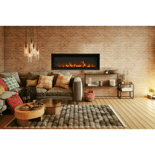 Amantii 60" Symmetry 3.0 Xtra Slim Smart WiFi Electric Fireplace Amantii