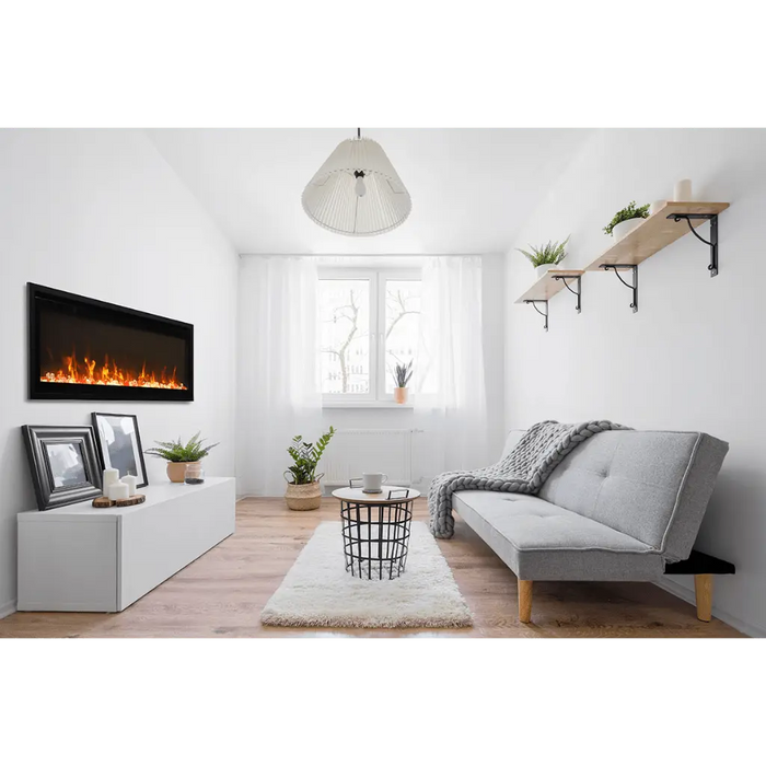 Amantii 60" Symmetry 3.0 Xtra Slim Smart WiFi Electric Fireplace Amantii