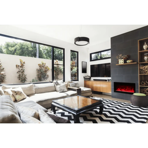 Amantii 60" Symmetry Built-in Smart WiFi Electric Fireplace Amantii