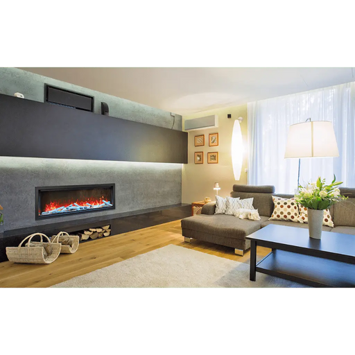 Amantii 60" Symmetry Extra Tall Built-in Smart WiFi Electric Fireplace Amantii