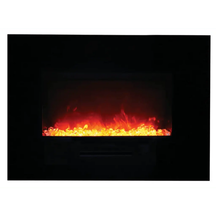 Amantii 60" Wall Mount/Flush Mount Electric Fireplace with Glass Surround Amantii