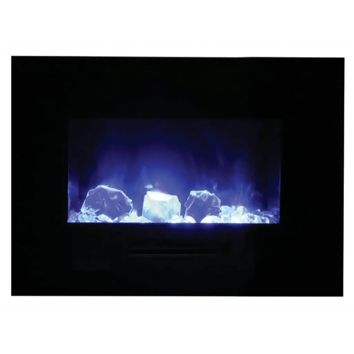 Amantii 60" Wall Mount/Flush Mount Electric Fireplace with Glass Surround Amantii