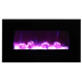Amantii 60" Wall Mount/Flush Mount Electric Fireplace with Glass Surround Amantii