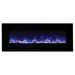 Amantii 60" Wall Mount/Flush Mount Electric Fireplace with Glass Surround Amantii