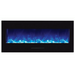 Amantii 60" Wall Mount/Flush Mount Electric Fireplace with Glass Surround Amantii