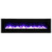Amantii 60" Wall Mount/Flush Mount Electric Fireplace with Glass Surround Amantii