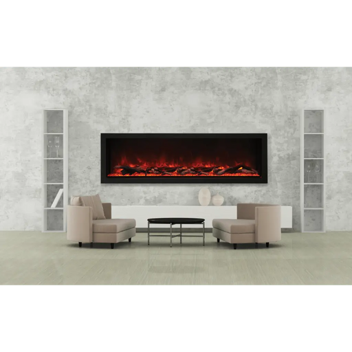 Amantii 72" Panorama Deep Extra Tall Electric Fireplace Amantii