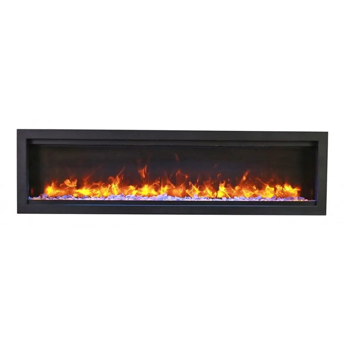 Amantii 74" Symmetry Bespoke Built-In Electric Fireplace with Wifi and Sound Amantii