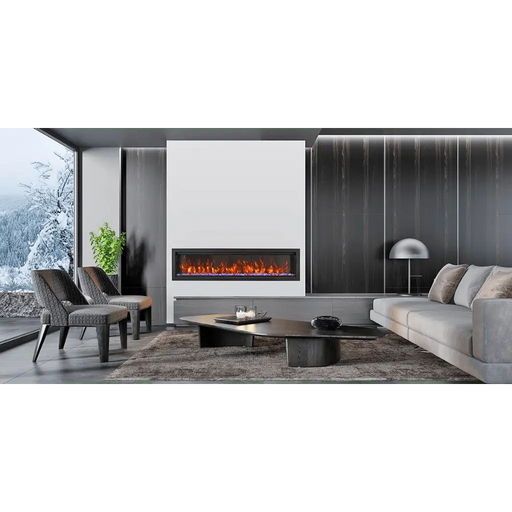 Amantii 74" Symmetry Bespoke Built-In Electric Fireplace with Wifi and Sound Amantii