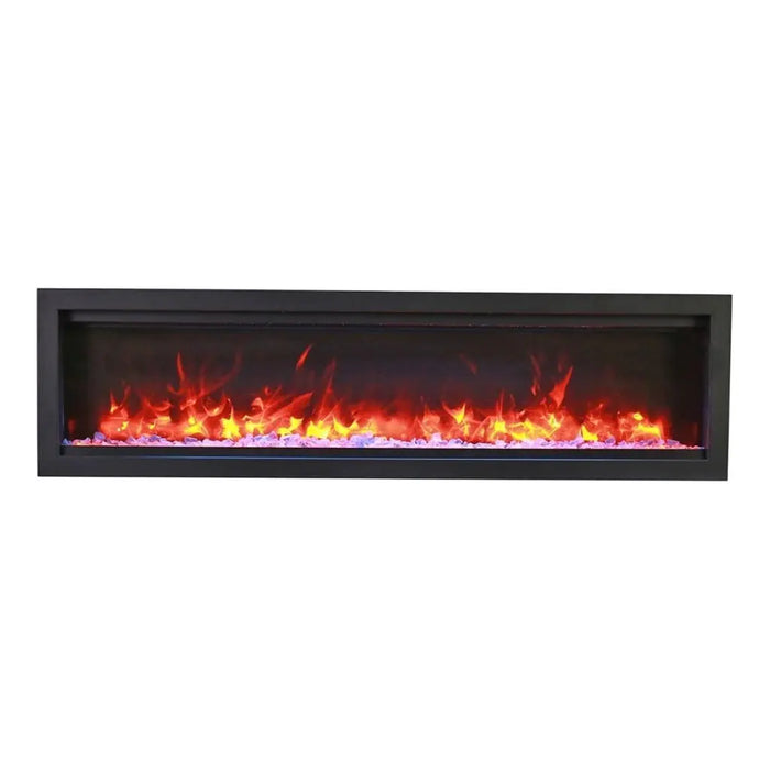 Amantii 74" Symmetry Bespoke Built-In Electric Fireplace with Wifi and Sound Amantii