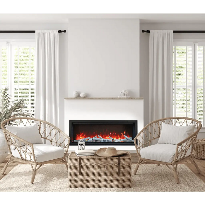 Amantii 74" Symmetry Bespoke Extra Tall Electric Fireplace Amantii