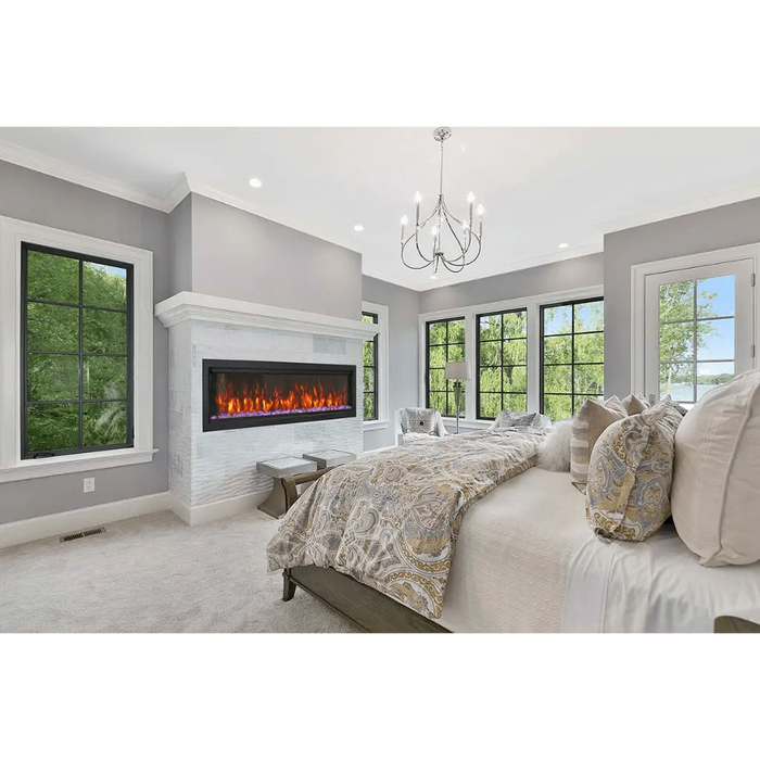 Amantii 74" Symmetry Bespoke Extra Tall Electric Fireplace Amantii