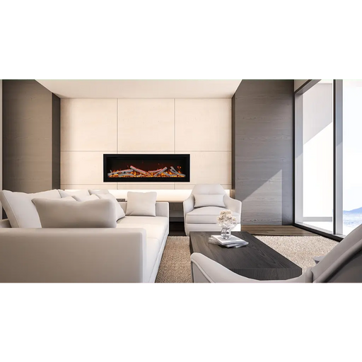 Amantii 74" Symmetry Built-in Smart WiFi Electric Fireplace Amantii