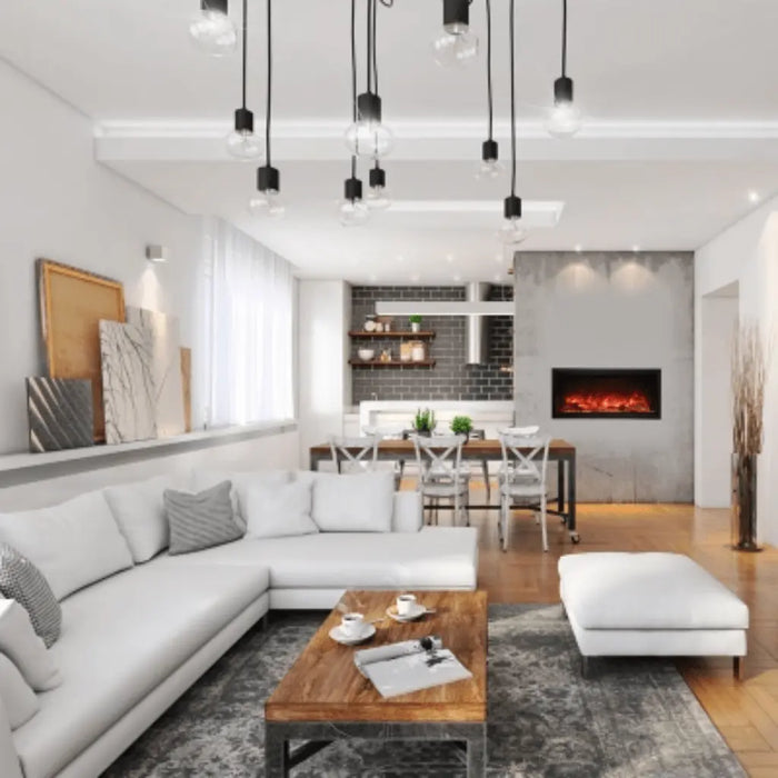 Amantii 74" Symmetry Extra Tall Built-in Smart WiFi Electric Fireplace Amantii