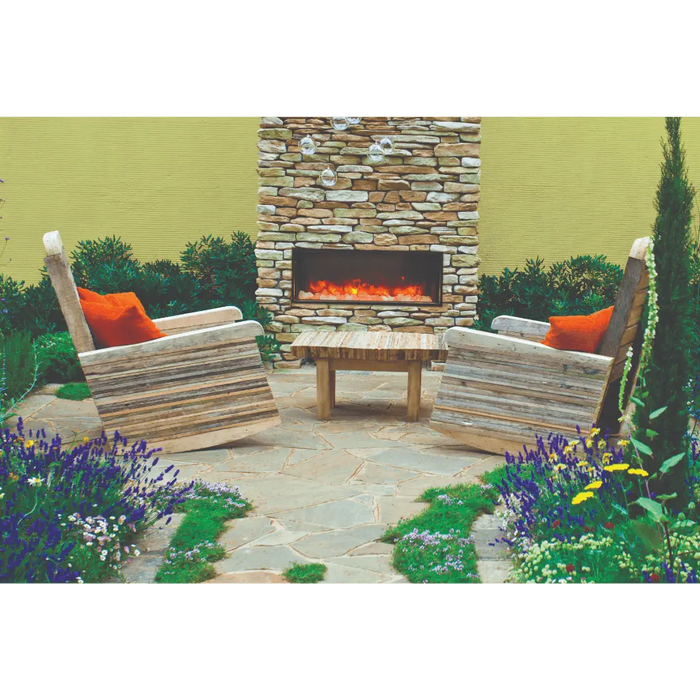Amantii 88" Panorama Deep Indoor or Outdoor Electric Fireplace Amantii