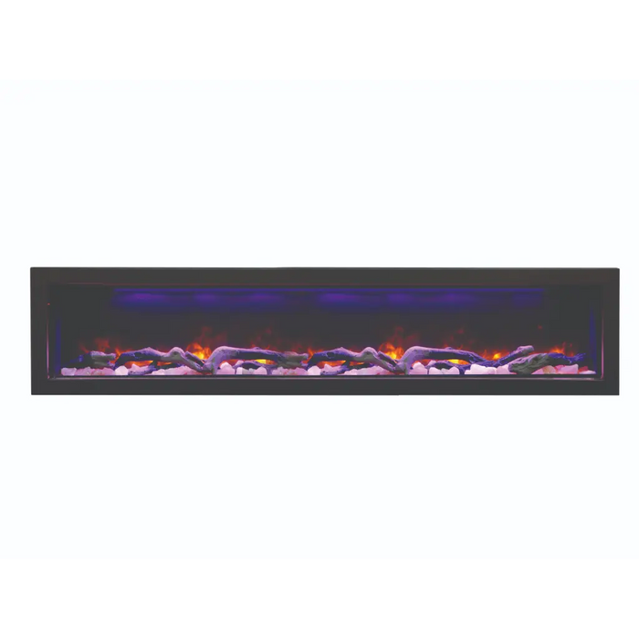 Amantii 88" Panorama Deep Indoor or Outdoor Electric Fireplace Amantii