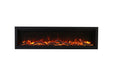 Symmetry Bespoke with optional Oak log set and yellow flame (60" model shown)