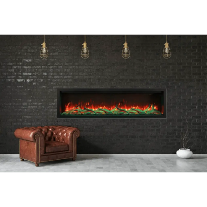 Amantii 88" Symmetry Extra Tall Built-in Smart WiFi Electric Fireplace Amantii