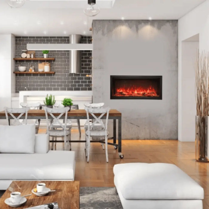 Amantii 88" Symmetry Extra Tall Built-in Smart WiFi Electric Fireplace Amantii