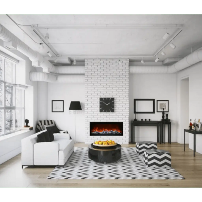 Amantii 88" Symmetry Extra Tall Built-in Smart WiFi Electric Fireplace Amantii