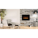 Amantii 88" Wall Mount/Flush Mount Electric Fireplace with Glass Surround Amantii