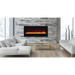 Amantii 88" Wall Mount/Flush Mount Electric Fireplace with Glass Surround Amantii