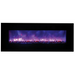 Amantii 88" Wall Mount/Flush Mount Electric Fireplace with Glass Surround Amantii