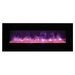 Amantii 88" Wall Mount/Flush Mount Electric Fireplace with Glass Surround Amantii