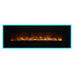 Amantii 88" Wall Mount/Flush Mount Electric Fireplace with Glass Surround Amantii