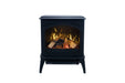Amantii CastIron Freestanding Electric Fireplace - dark blue stove, front view (view 2)
